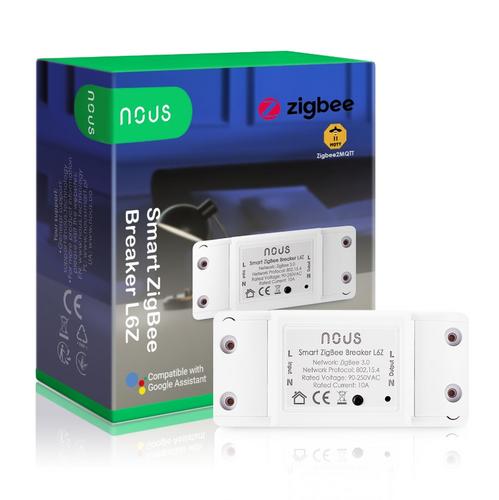 NOUS L6Z, smart integrovaný spínač, ZigBee switch 10A, kompatibilní s Tuya