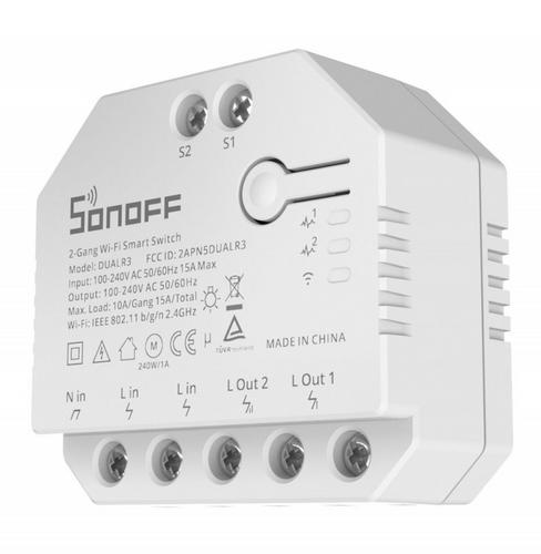 SONOFF (DUAL R3) Smart Switch, smart integrovaný spínač, WiFi switch. eWeLink DUALR3