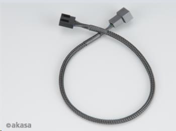 AKASA prodlužovací kabel k PWM ventilátoru, 30cm (4pin pro PWM, 3pin ventilátory), 4ks v balení AK-CBFA01-KT04