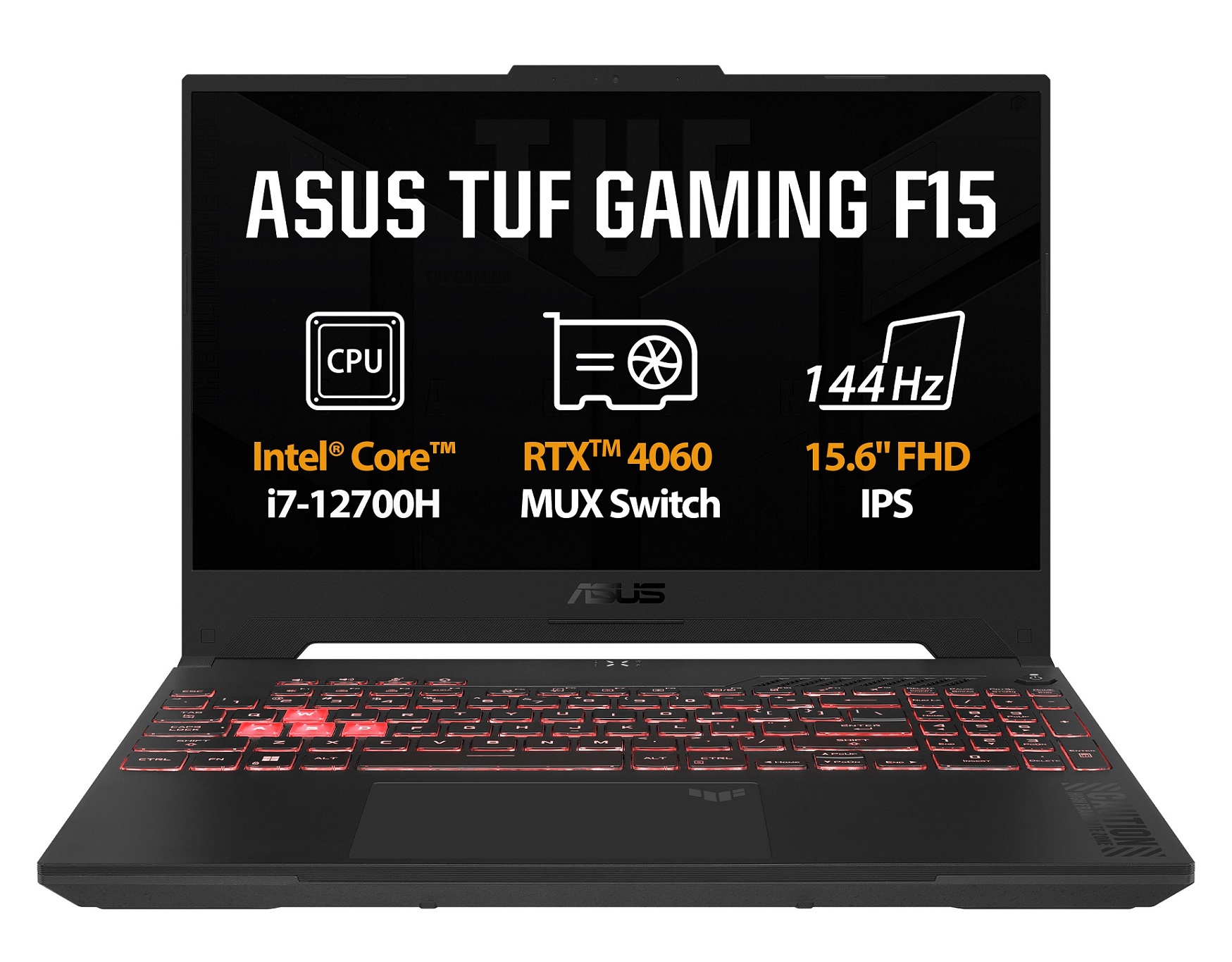 ASUS TUF Gaming F15 FX507ZV4, i7-12700H/15,6"/FHD/16GB/512GB SSD/RTX 4060/bez OS/Gray/2R FX507ZV4-LP037