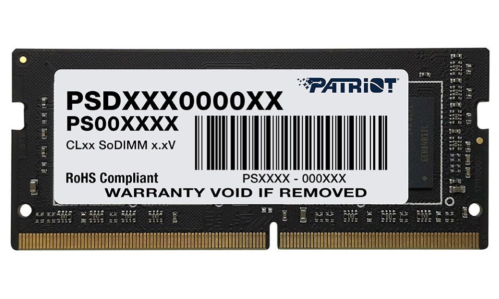 Patriot Signature Series 8GB, DDR4 1x8GB 3200MHz SODIMM Single PSD48G320081S