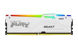 Kingston FURY Beast White DDR5 32GB, 5200MT/s DIMM CL40 RGB XMP KF552C40BWA-32