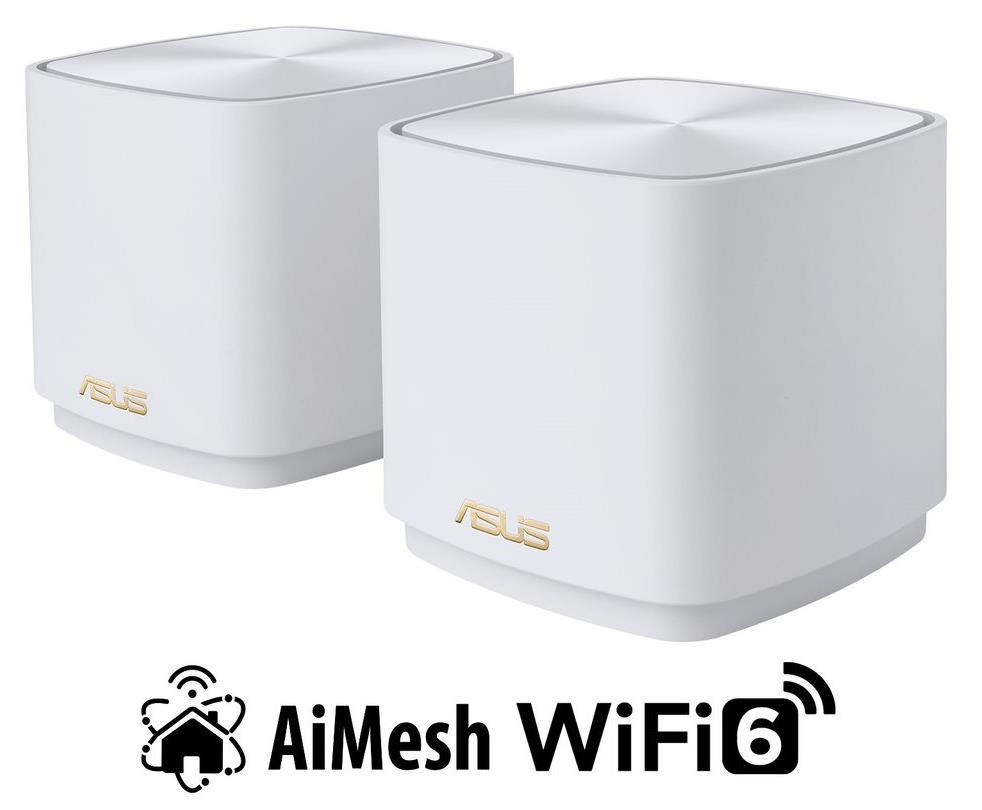 Asus ZenWiFi XD4 Plus (2-pack) white Wireless AX1800 Dual-band Mesh WiFi 6 System 90IG07M0-MO3C20