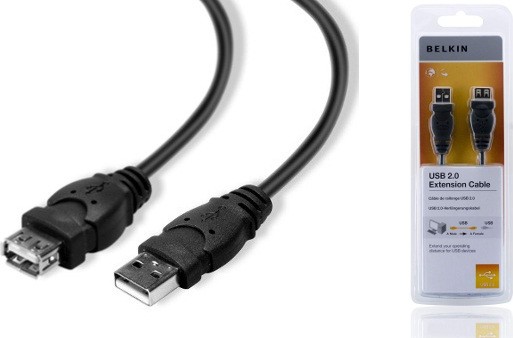 Belkin kabel USB 2.0 prodlužovací řada standard, 1,8m F3U153BT1.8M