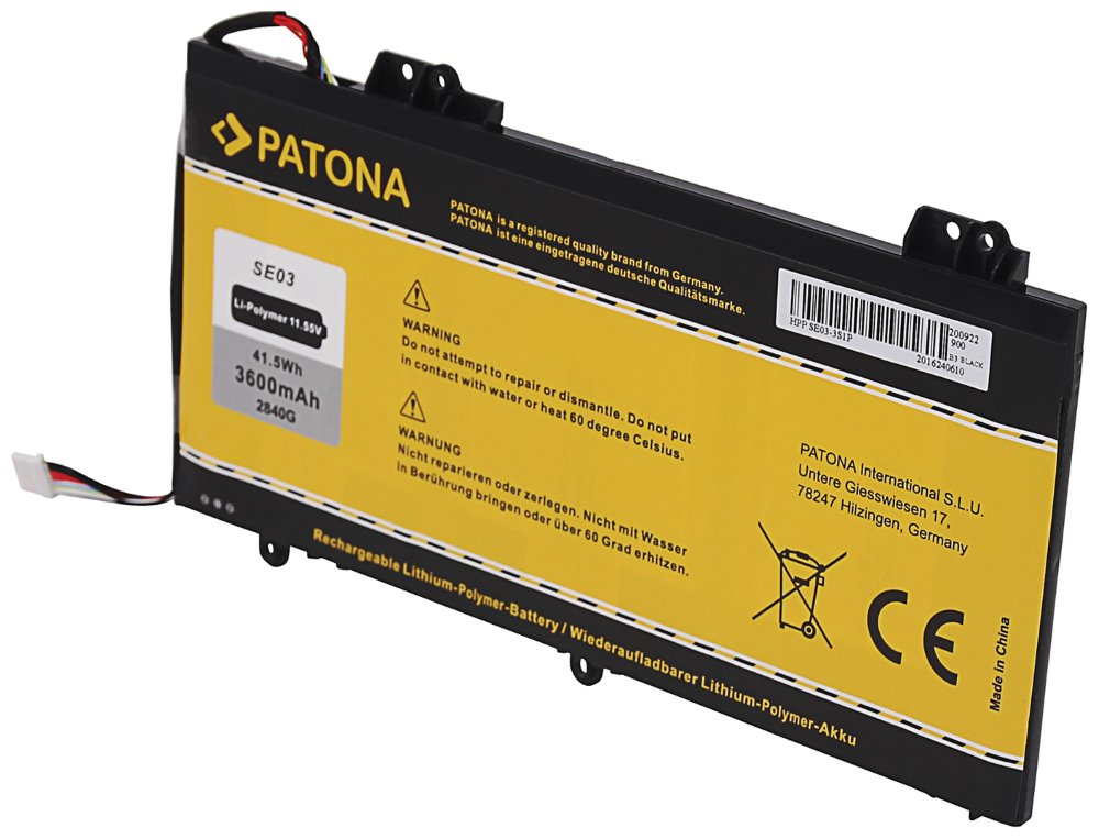 Patona baterie pro ntb HP Pavilion 14-AL 3600mAh Li-Pol 11,55V SE03, SE03XL PT2840