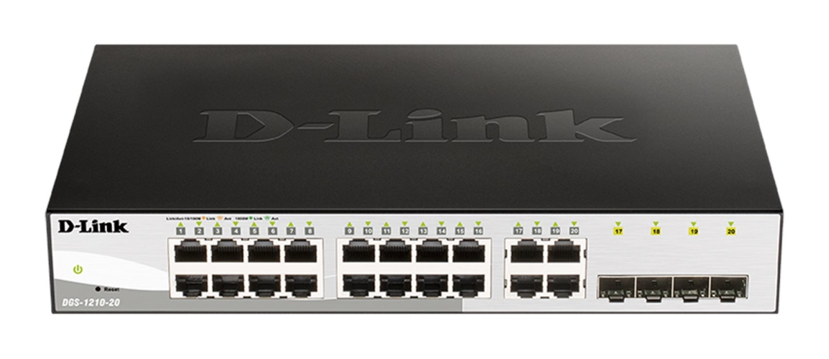 D-link DGS-1210-20, L2/L3 Smart+ switch DGS-1210-20/E