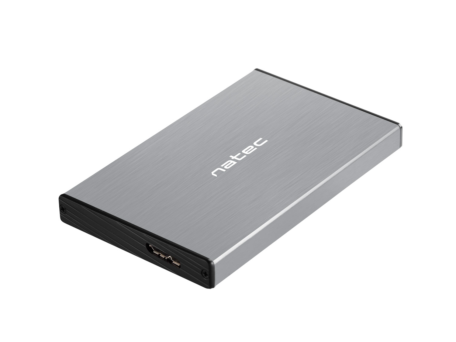 Natec Externí box pro HDD 2,5" USB 3.0 Rhino Go, šedý, hliníkové tělo NKZ-1281