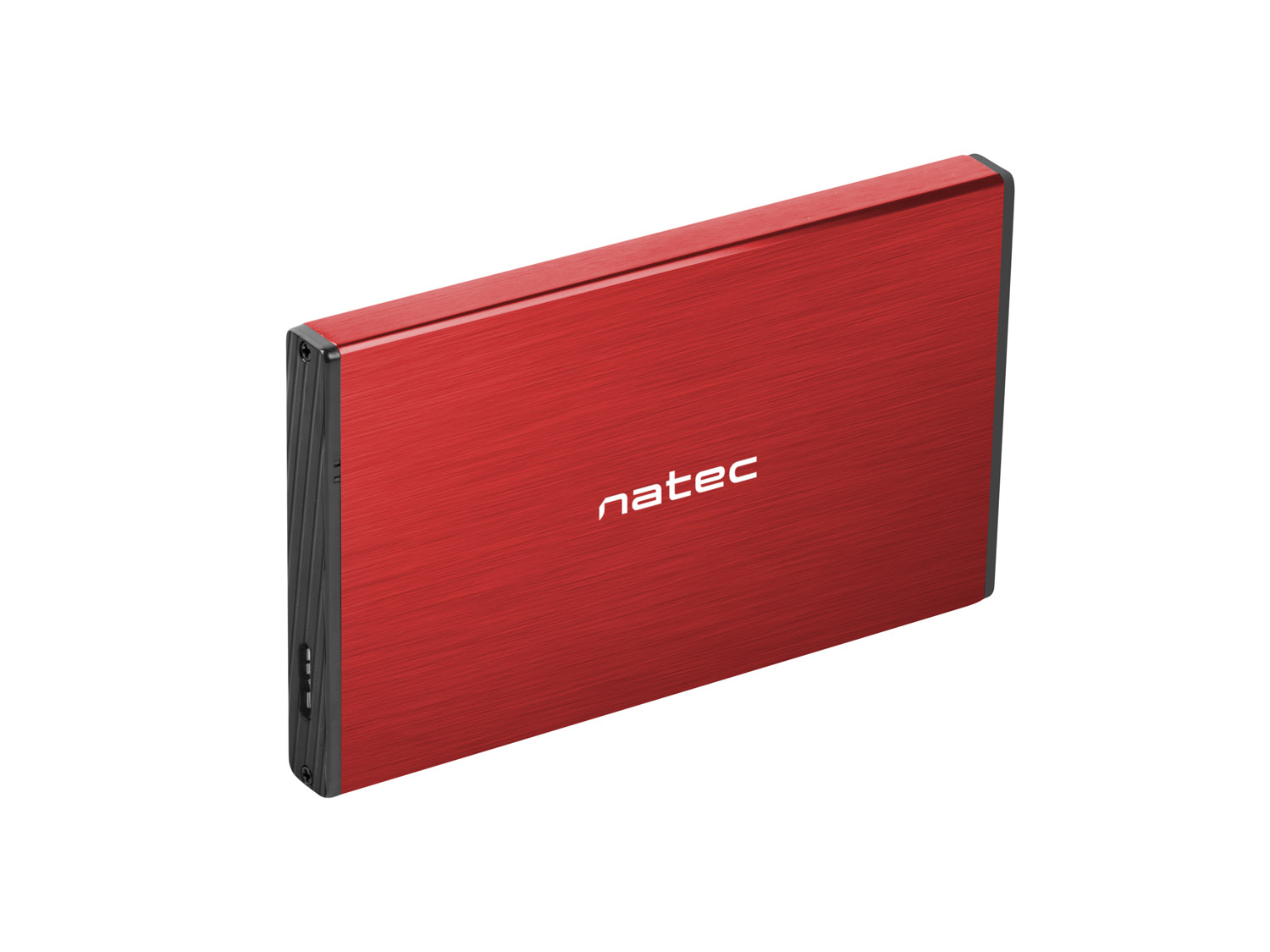 Natec Externí box pro HDD 2,5" USB 3.0 Rhino Go, červený, hliníkové tělo NKZ-1279