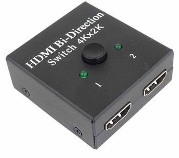 Premiumcord HDMI Switch 4K, FULL HD 1080p obousměrný 2-1 nebo 1-2 KHSWIT21C