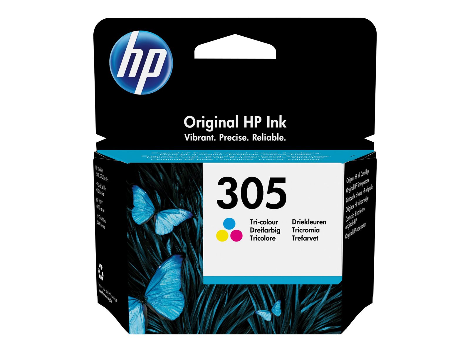 HP 305 CMY inkoustová kazeta pro DeskJet 2300, 2710, 2720, DeskJet Plus 4100 3YM60AE