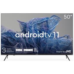 Kivi 50'' UHD Android TV 11, Black,3840x2160,60Hz,Sound by JVC,2x12W,70kWh/1000h,BT5.1,HDMI ports 4 50U750NB
