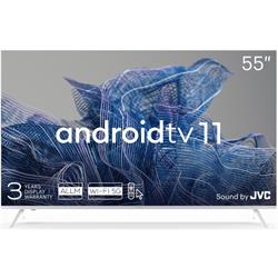 Kivi 55'' UHD Android TV 11, White,3840x2160,60Hz,Sound by JVC,2x12W,83kWh/1000h,BT5.1,HDMI ports 4 55U750NW