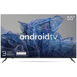 Kivi 55'' UHD Google Android TV, Black, 3840x2160, 60 Hz, , 2x10W, 83 kWh/1000h , BT5, HDMI ports 4 55U740NB