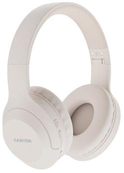 Canyon headset BTHS-3, USB-C, BT V5.1 JL6956, baterie 300mAh až 15h, 20Hz-20KHz, béžová CNS-CBTHS3BE