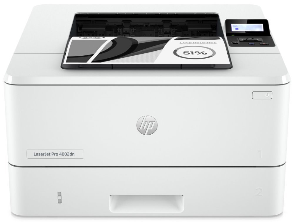 HP LaserJet Pro 4002dn, černobílá laserová tiskárna, A4 40str/min, USB+LAN RJ45, duplex 2Z605F