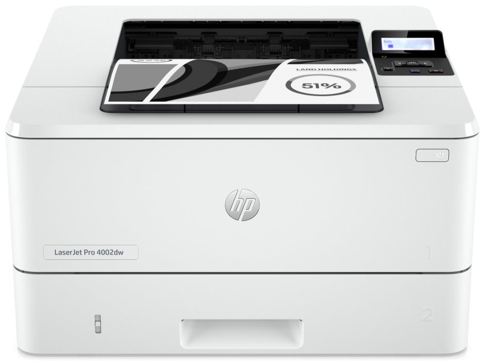 HP LaserJet Pro 4002dw, černobílá laserová tiskárna, A4 40str/min, USB+LAN RJ45+WiFi, duplex 2Z606F