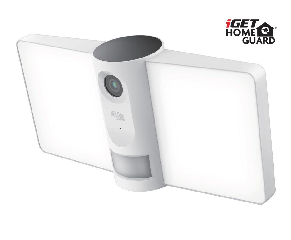 iGET HGFLC890 - WiFi venkovní IP FullHD 1080p kamera s LED světlem a zvukem, IP66, 230V, siréna 75020551