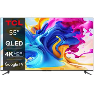 TCL 55C645 Google TV QLED, 139cm/4K UHD/3100 PPI/50Hz/Direct LED/HDR10+/Dolby Atmos/DVB-T/T2/C/S/S2/VESA