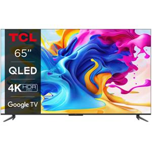 TCL 65C645 Google TV QLED, 165cm/4K/3100 PPI/50Hz/Direct LED/HDR10+/Dolby Atmos/DVB-T/T2/C/S/S2/VESA