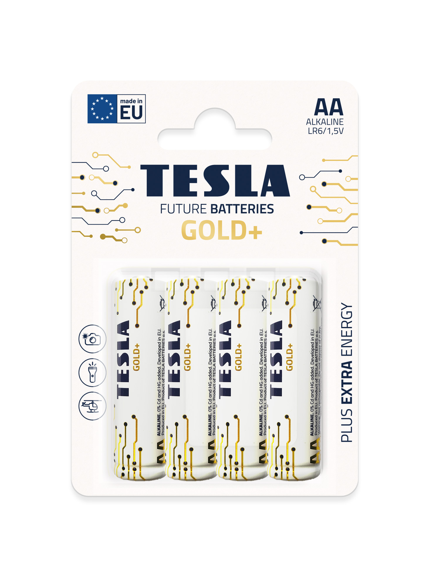 Tesla - baterie AA GOLD+, 4ks, LR06 12060423