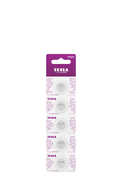 Tesla - baterie CR1616, 5ks, CR1616 19610520