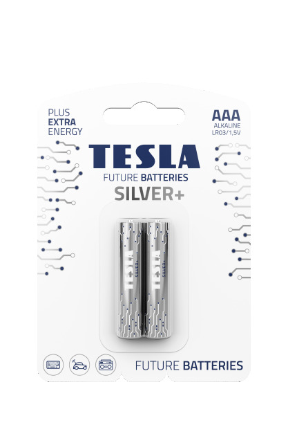Tesla - baterie AAA SILVER+, 2ks, LR03 13030220