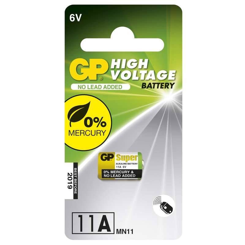 GP alkalická baterie 6V (11A) 1ks blistr 1021001111