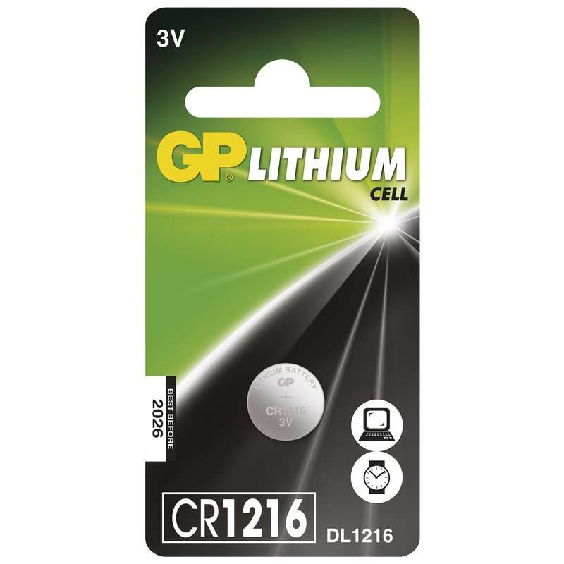 GP lithiová baterie 3V CR1216 1ks blistr 1042121611