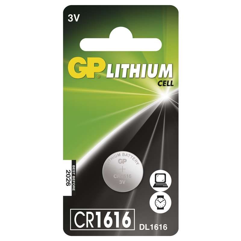 GP lithiová baterie 3V CR1616 1ks blistr 1042161611
