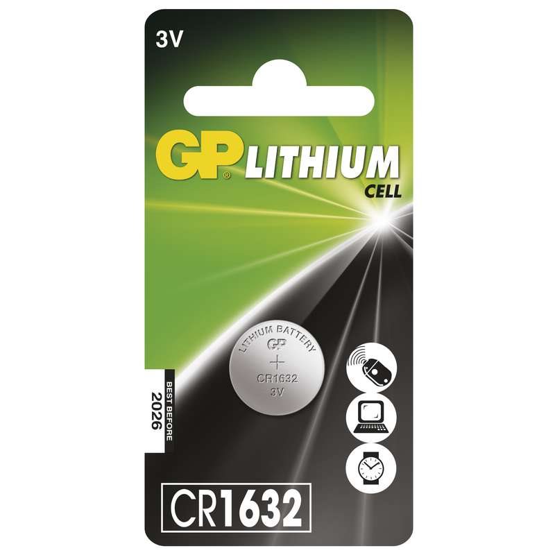 GP lithiová baterie 3V CR1632 1ks blistr 1042163221