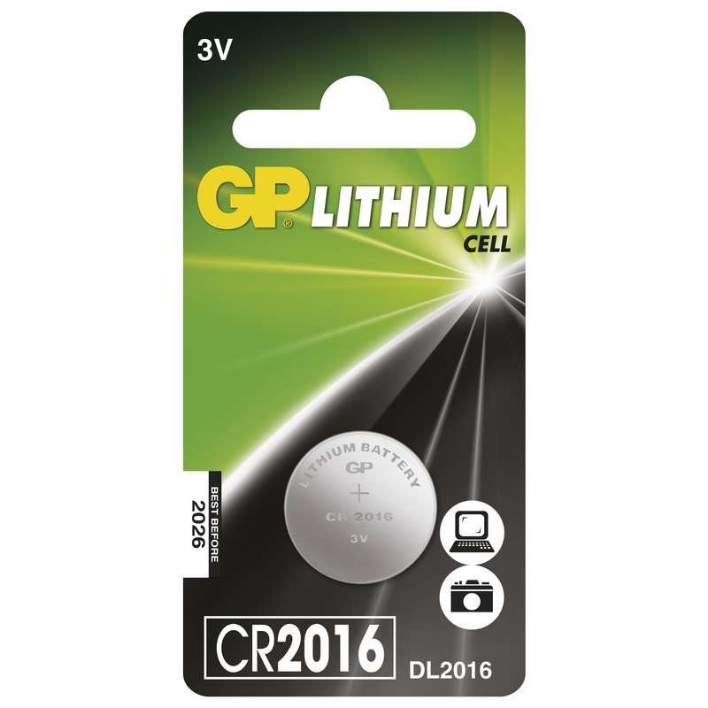 GP lithiová baterie 3V CR2016 1ks blistr 1042201611