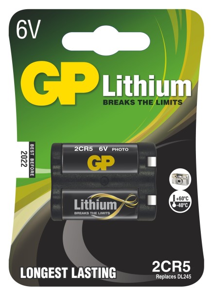 GP lithiová baterie 6V 2CR5 1ks blistr 1022000511