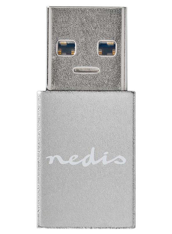 Nedis PROFIGOLD USB-A/USB 3.2 Gen 1 adaptér, USB-A zástrčka - USB-C zásuvka, hliník, stříbrný, BOX CCTB60925AL