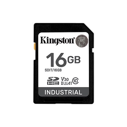 Kingston 16GB SDHC Industrial C10 U3 V30 pSLC SDIT/16GB