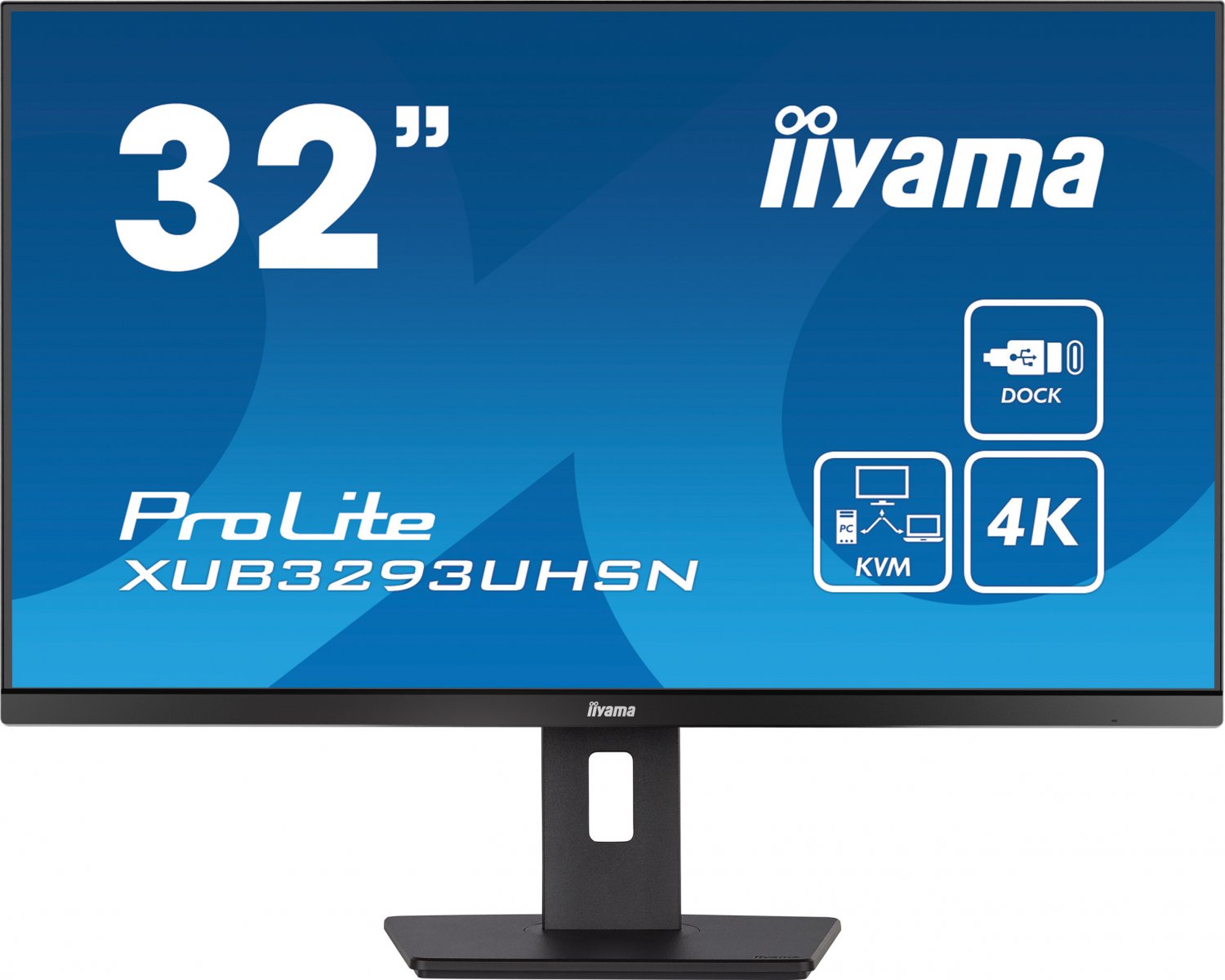 Iiyama 32" XUB3293UHSN-B5, IPS,4K,USB-C,HAS