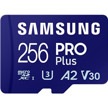 Samsung/micro SDXC/256GB, 180MBps/USB 3.0/USB-A/Class 10/+ Adaptér/Modrá MB-MD256SB/WW