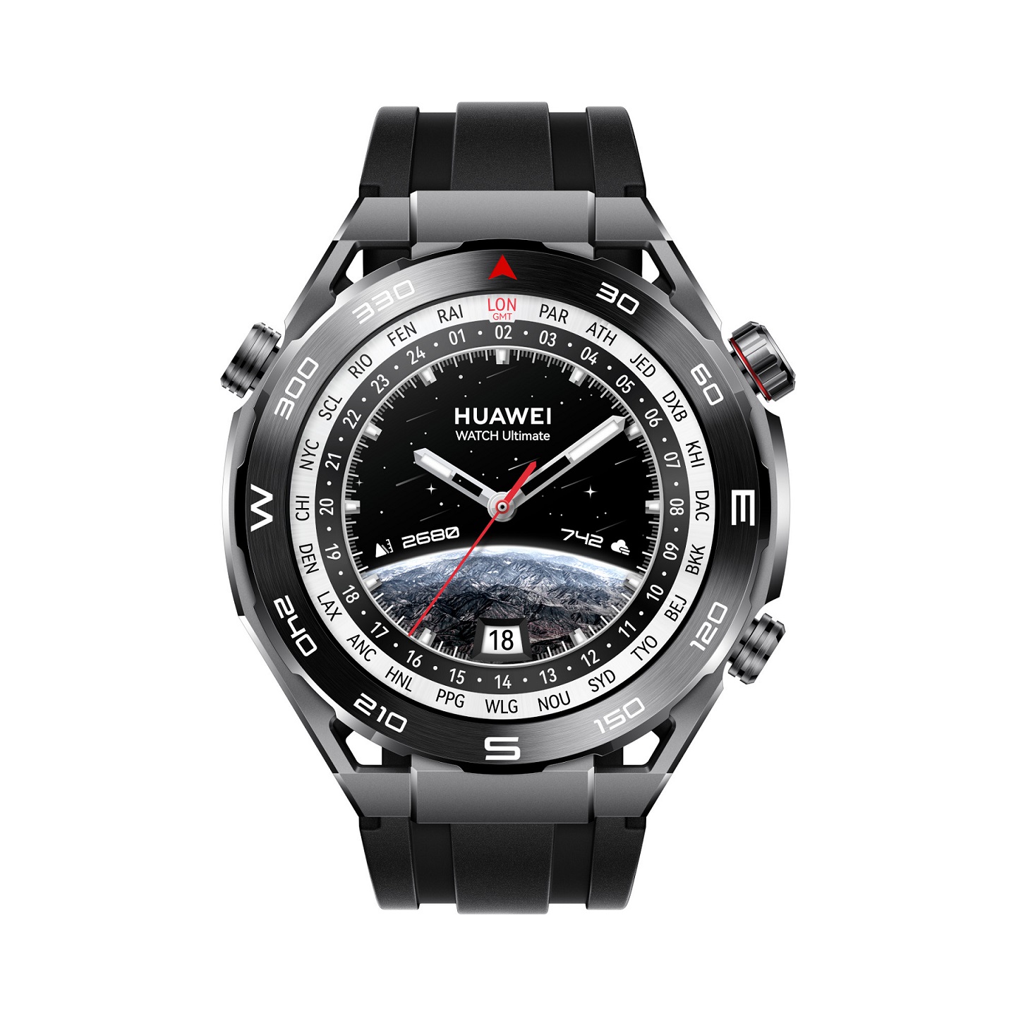 Huawei Watch Ultimate, Black/Sport Band/Black COLOMBO-B19