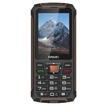 Evolveo StrongPhone Z6, vodotěsný odolný Dual SIM telefon, černo-oranžová SGP-Z6-BO