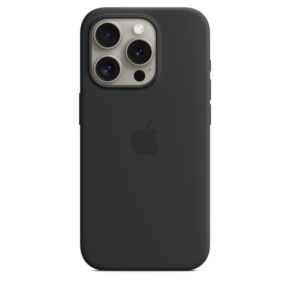 Apple iPhone 15 Pro Silicone Case with MagSafe - Black MT1A3ZM/A