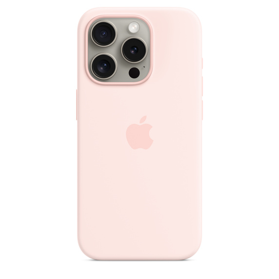 Apple iPhone 15 Pro Silicone Case with MagSafe - Light Pink MT1F3ZM/A