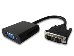 Premiumcord převodník DVI-D na VGA s krátkým kabelem - černý KHCON-22