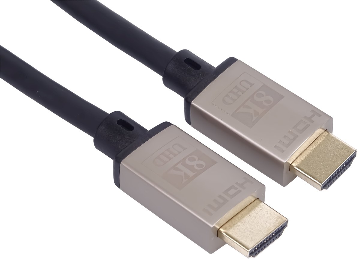 Premiumcord HDMI 2.1 High Speed+Ethernet kabel 8K@60Hz, zlacené 0,5m KPHDM21K05