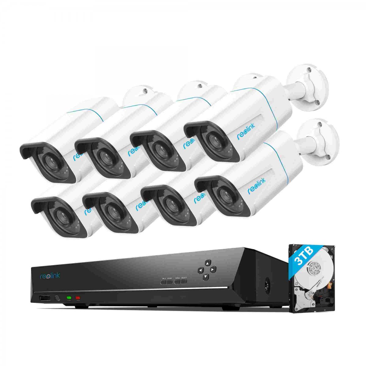 Reolink bezpečnostní kamerový set RLK16-800B8, 8K, 4TB 6975253980918
