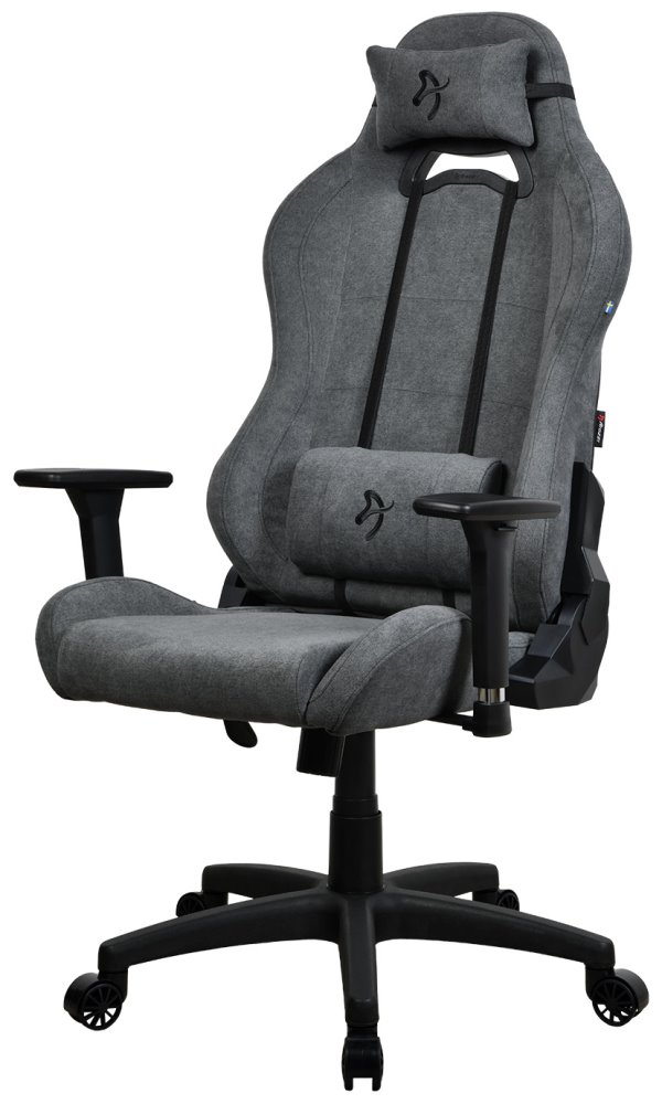 Arozzi herní židle TORRETTA Soft Fabric v2, látkový povrch/ šedá popelavá TORRETTA-SFB-ASH2