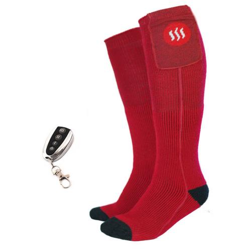 Glovii Universal, vyhřívané ponožky s dálkovým ovládáním, 41-46, červené GQ3L