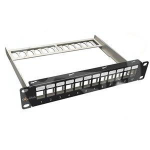 Solarix 10" modulární neosazený patch panel 12 portů 1U SX12M-0-STP-BK-UNI-N-10 24000110