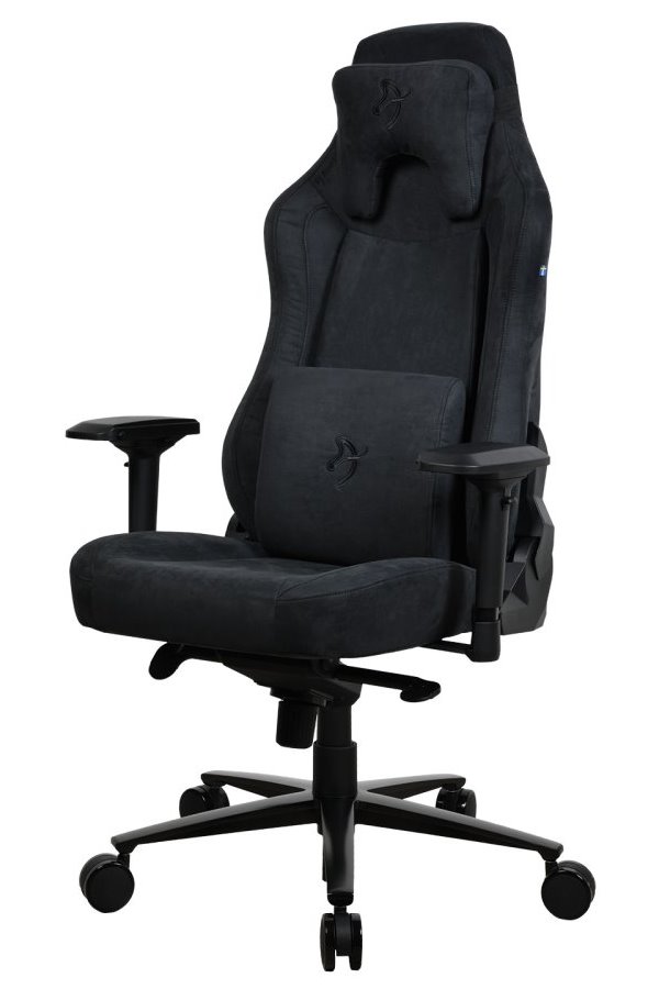 Arozzi herní židle VERNAZZA Supersoft Pure Black, látkový povrch/ černá VERNAZZA-SPSF-PBK