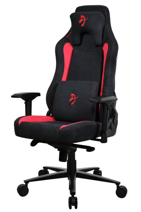Arozzi herní židle VERNAZZA Supersoft Red, látkový povrch/ černočervená VERNAZZA-SPSF-RED