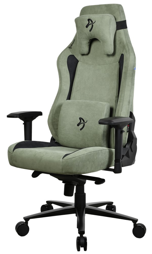 Arozzi herní židle VERNAZZA XL Supersoft Forest, látkový povrch/ lesní zelená VERNAZZA-XL-SPSF-FST