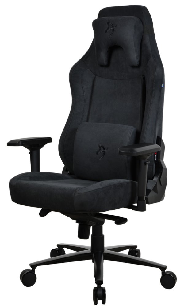 Arozzi herní židle VERNAZZA XL Supersoft Pure Black, látkový povrch/ černá VERNAZZA-XL-SPSF-PBK